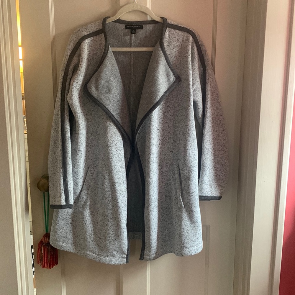 Banana republic factory grey jacket sweater